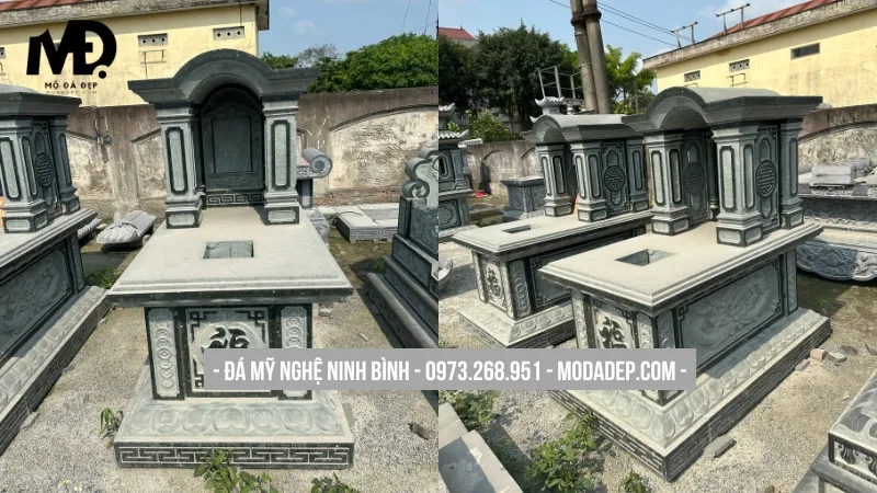 Các mẫu mộ đẹp 1 mái với thiết kế tối giản