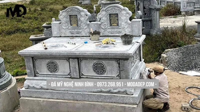 Mộ đá đôi tam sơn mang ý nghĩa phong thủy tốt