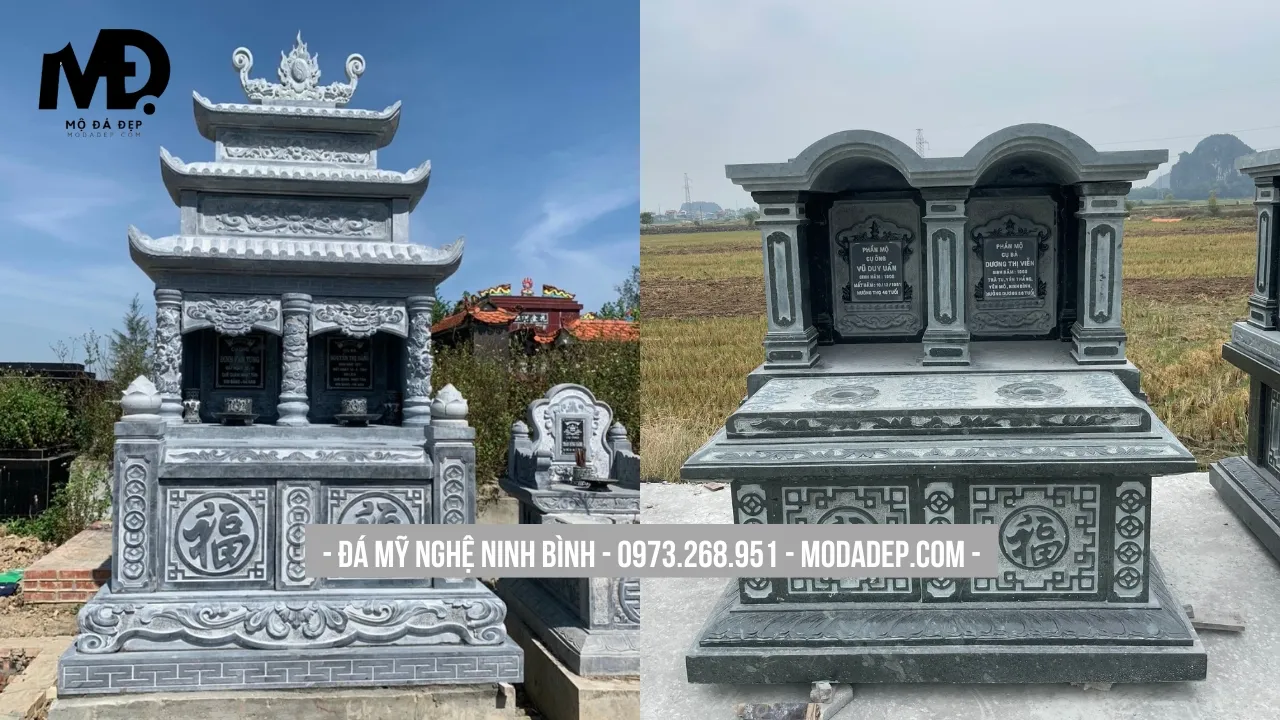 mộ đá đôi