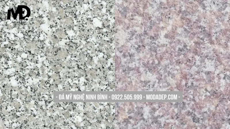 Đá hoa cương Bình Định với tone màu sáng