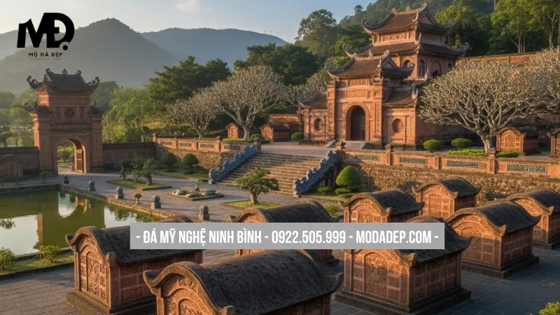 Lăng mộ đá ong gia tộc bề thế, uy nghiêm