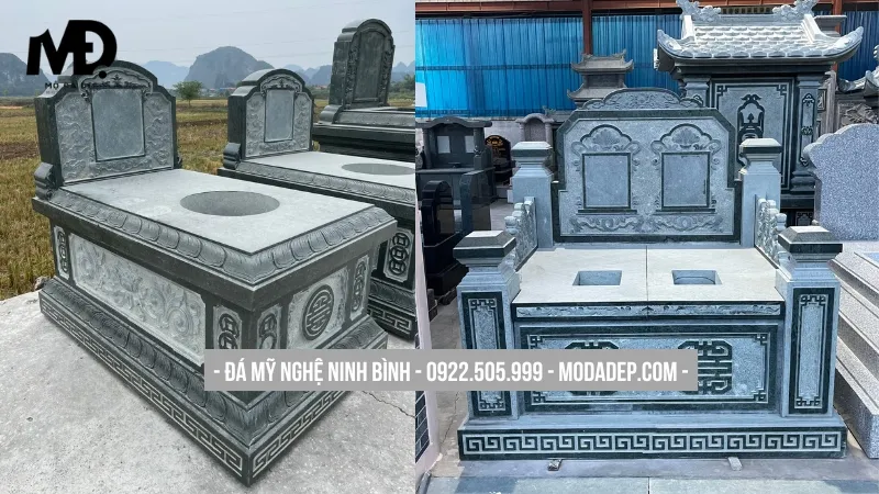 Mẫu mộ tam sơn thiết kế đơn giản, hiện đại
