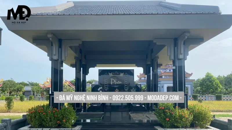 Mẫu nhà mồ đẹp thiết kế đơn giản từ đá hoa cương
