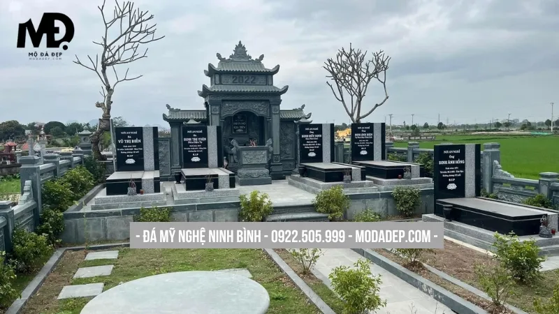 Mẫu thiết kế khu lăng mộ gia đình đơn giản hiện đại