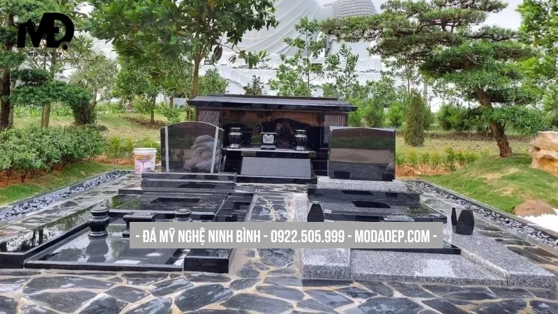 Mộ đá đôi Nghệ An hiện đại, đường nét thanh thoát