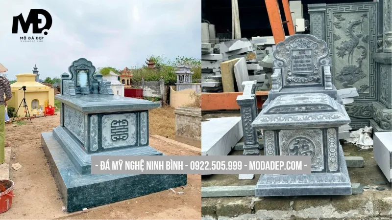 Mộ đá Hải Phòng thiết kế tam sơn bền vững, uy nghi