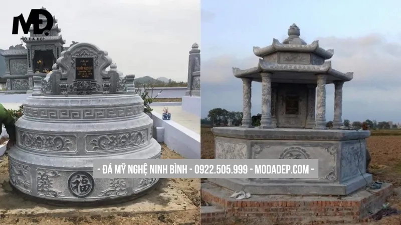 Mộ đá hình tròn, hình lục giác mang ý nghĩa phong thủy tốt lành