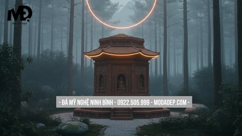 Mộ lục giác đá tổ ong độc đáo, khác biệt