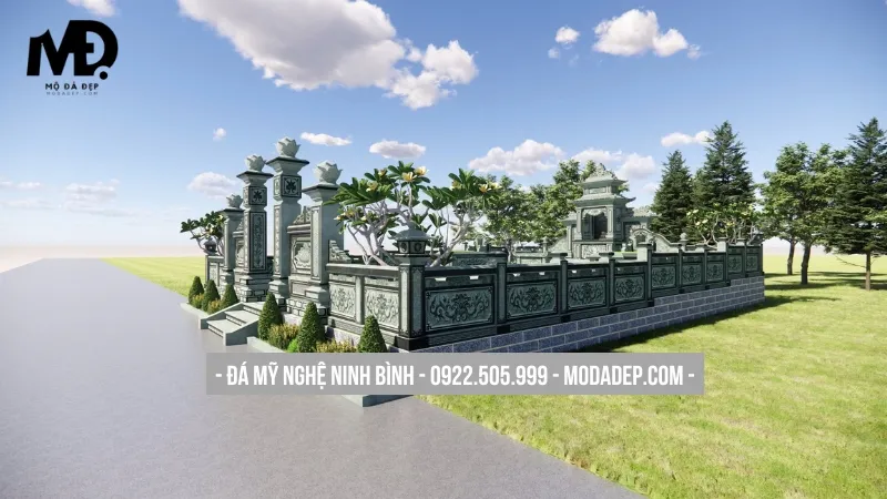 Những mẫu nhà mồ đẹp trên khuôn viên đất rộng