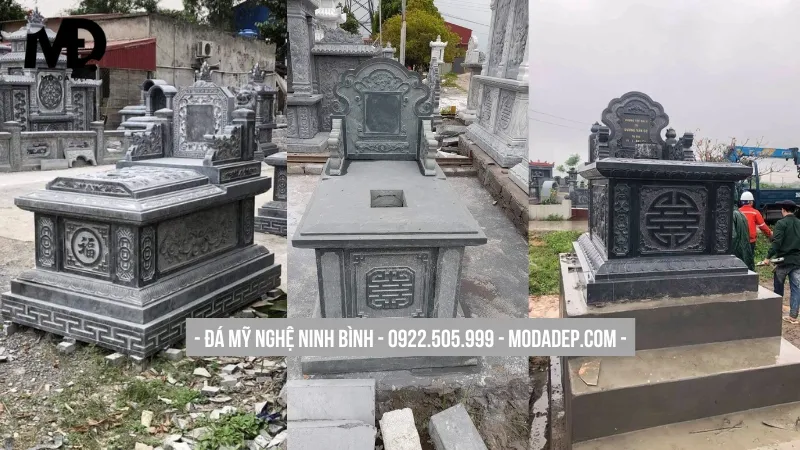 Tam sơn lăng mộ khắc chữ phúc, lộc, thọ