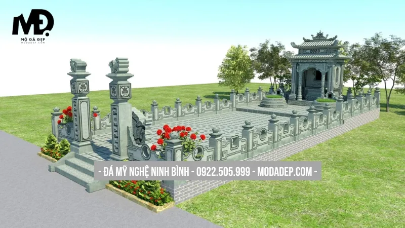 Thiết kế khu lăng mộ nhà mồ sang trọng