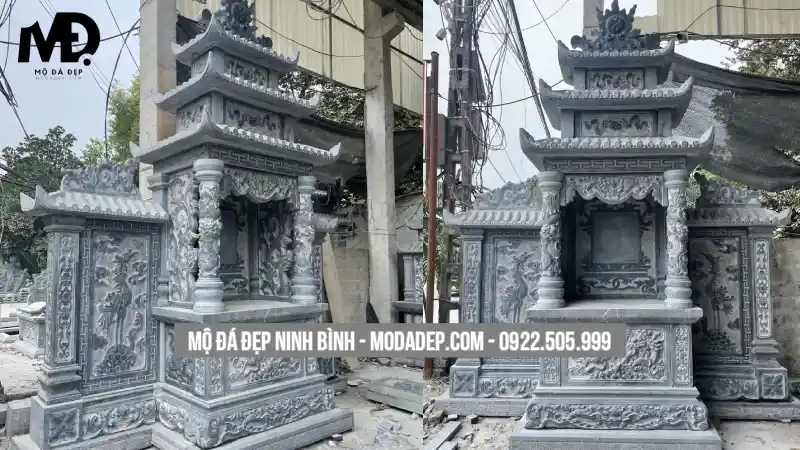 Kích thước cụ thể sẽ được tư vấn dựa trên diện tích khu đất, số lượng mộ và yêu cầu phong thủy của từng gia đình.