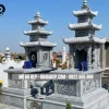Mộ đá ba mái xanh đẹp